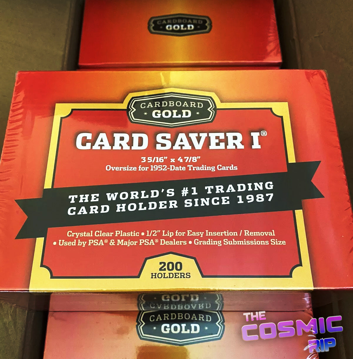 Cardboard Gold Card Saver I Semi-Rigid Trading Card Holders