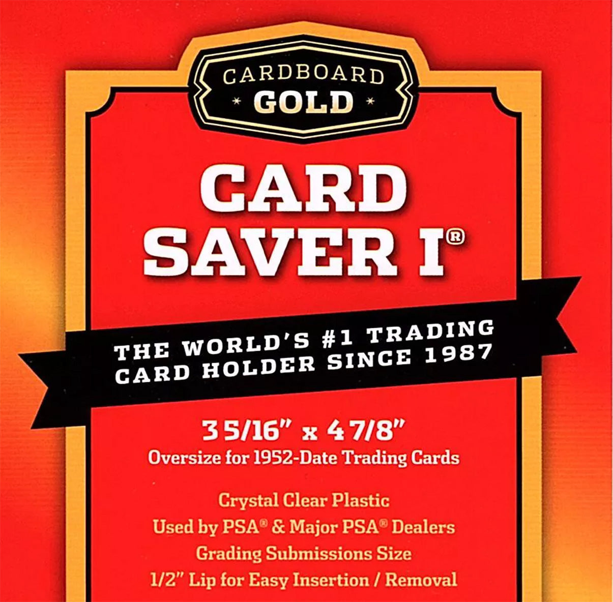 Cardboard Gold Card Saver I Semi-Rigid Trading Card Holders