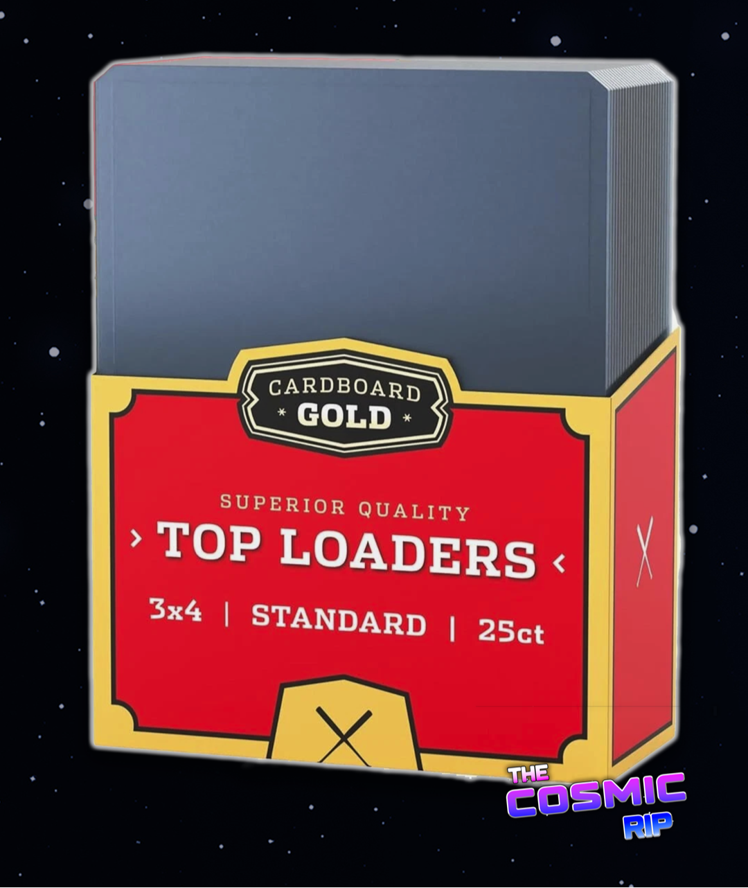 Cardboard Gold Top Loaders Standard Size - 3x4in.