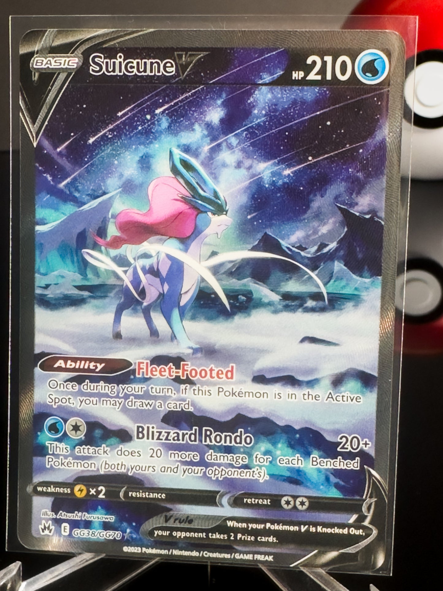 Suicune V GG38/GG70 Galarian Gallery Crown Zenith