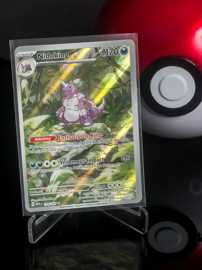 Nidoking 174/165 Illustration Rare Pokemon 151 Card Front