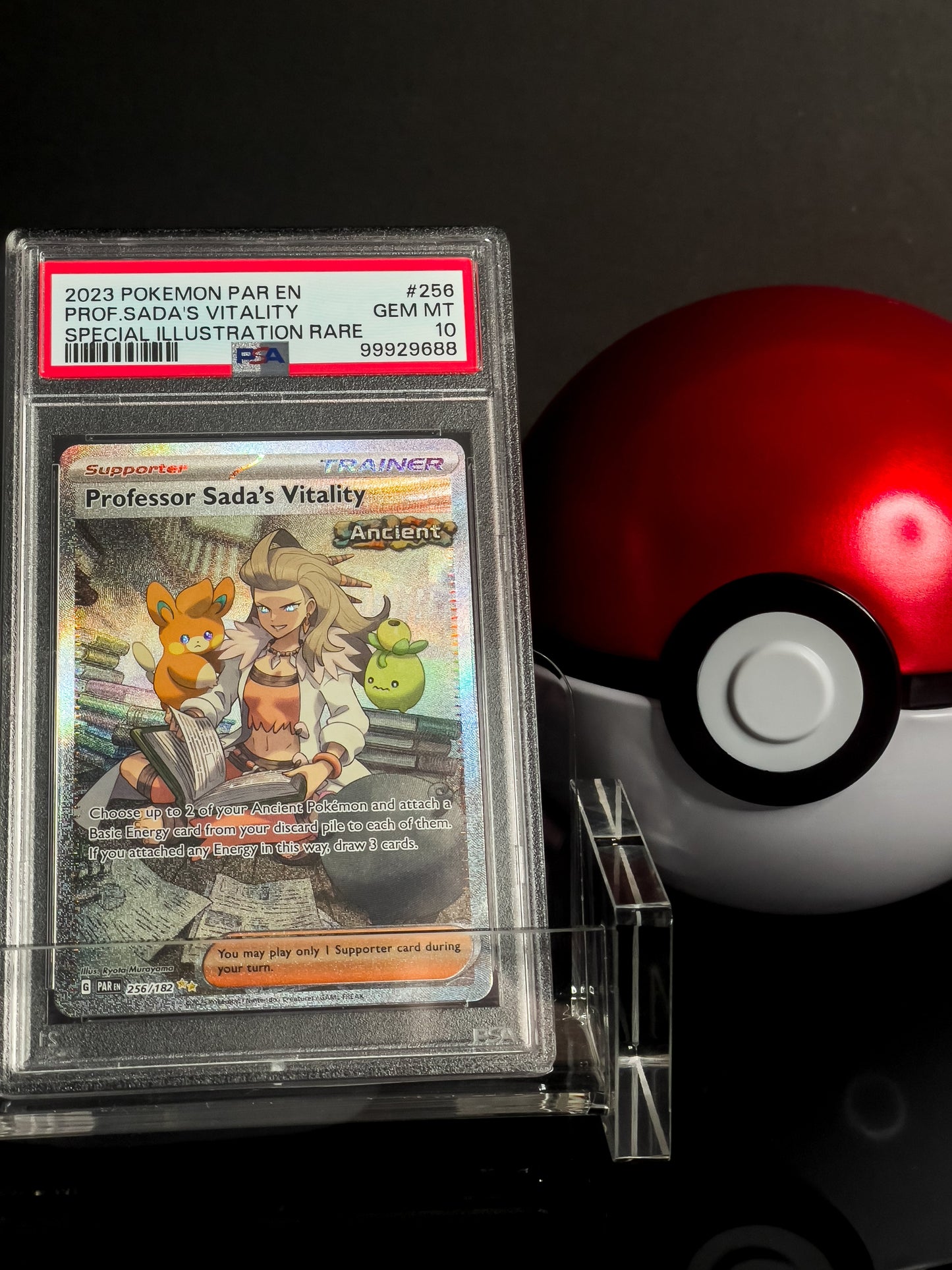 Professor Sada's Vitality 256/182 Special Illustration Rare Paradox Rift Card Front