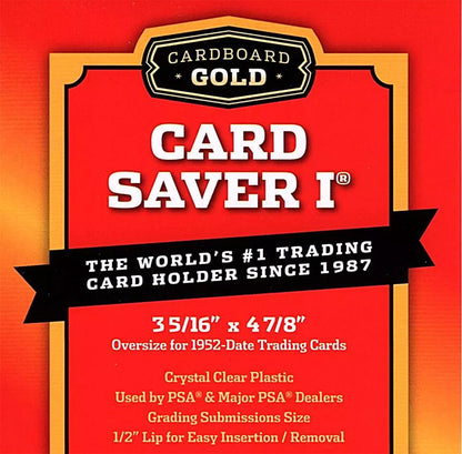 Cardboard Gold Card Saver I Semi-Rigid Trading Card Holders