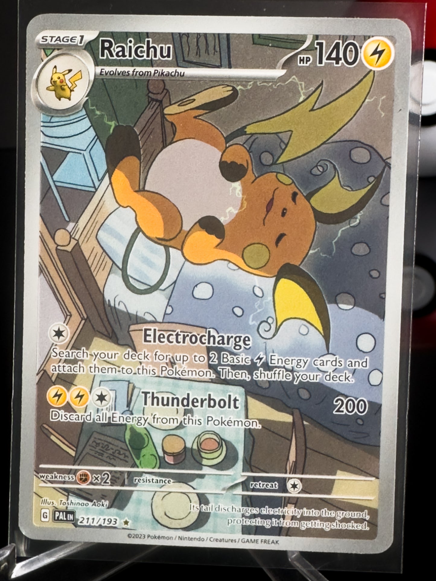 Raichu 211/193 Illustration Rare Paldea Evolved