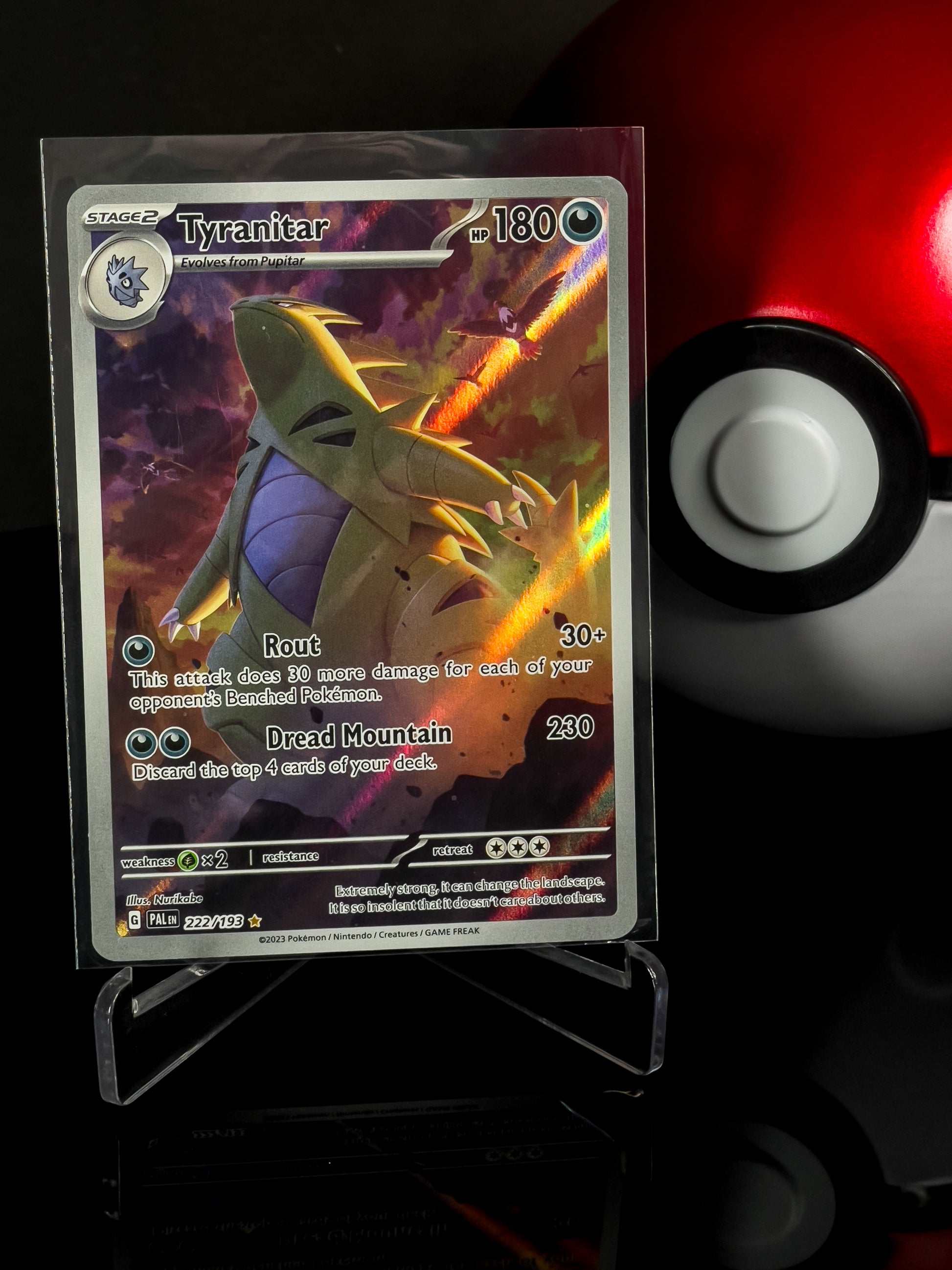 Tyranitar 222/193 Illustration Rare - 2023 Paldea Evolved - The Cosmic Rip
